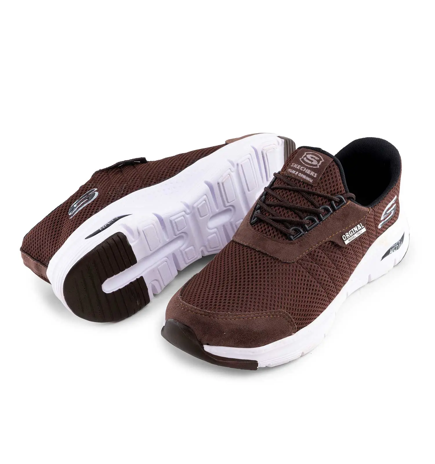 کفش ورزشی Skechers مردانه طوسی بندی