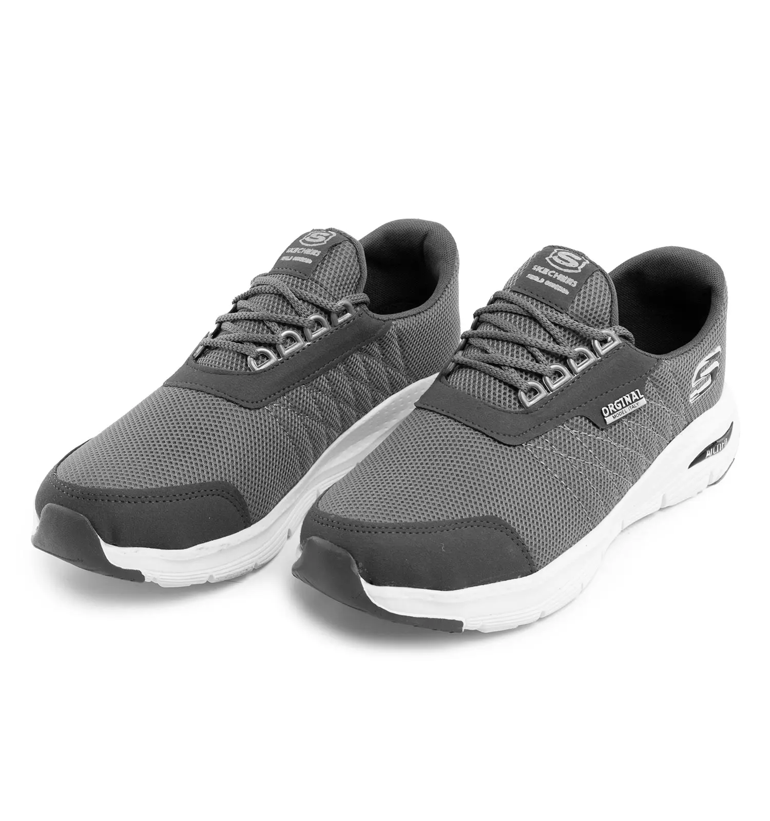 کفش ورزشی Skechers مردانه طوسی بندی