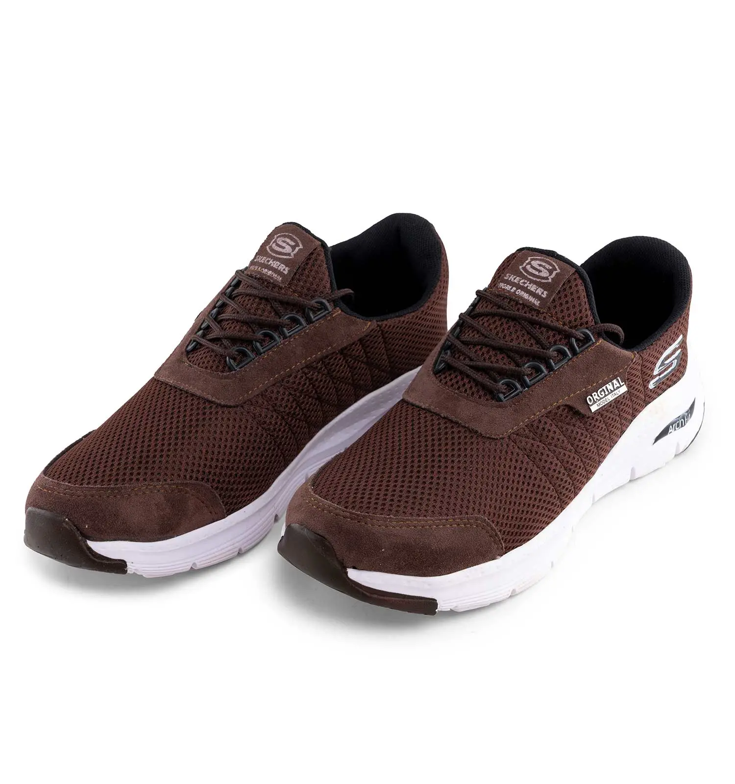 کفش ورزشی Skechers مردانه طوسی بندی